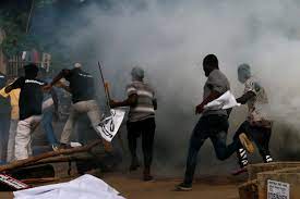 Video: One dead as police disperse Yoruba Nation agitators in Ojota Riot on going