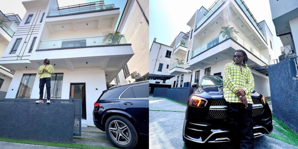 Singer Pheelz splashes millions on a new house and car (Photos)