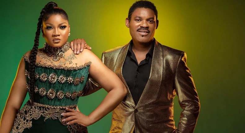 Omotola Jalade and her husband celebrate 27th year as a couple