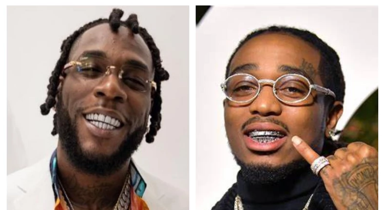 Burna Boy and Quavo Spotted Together in Video Shoot