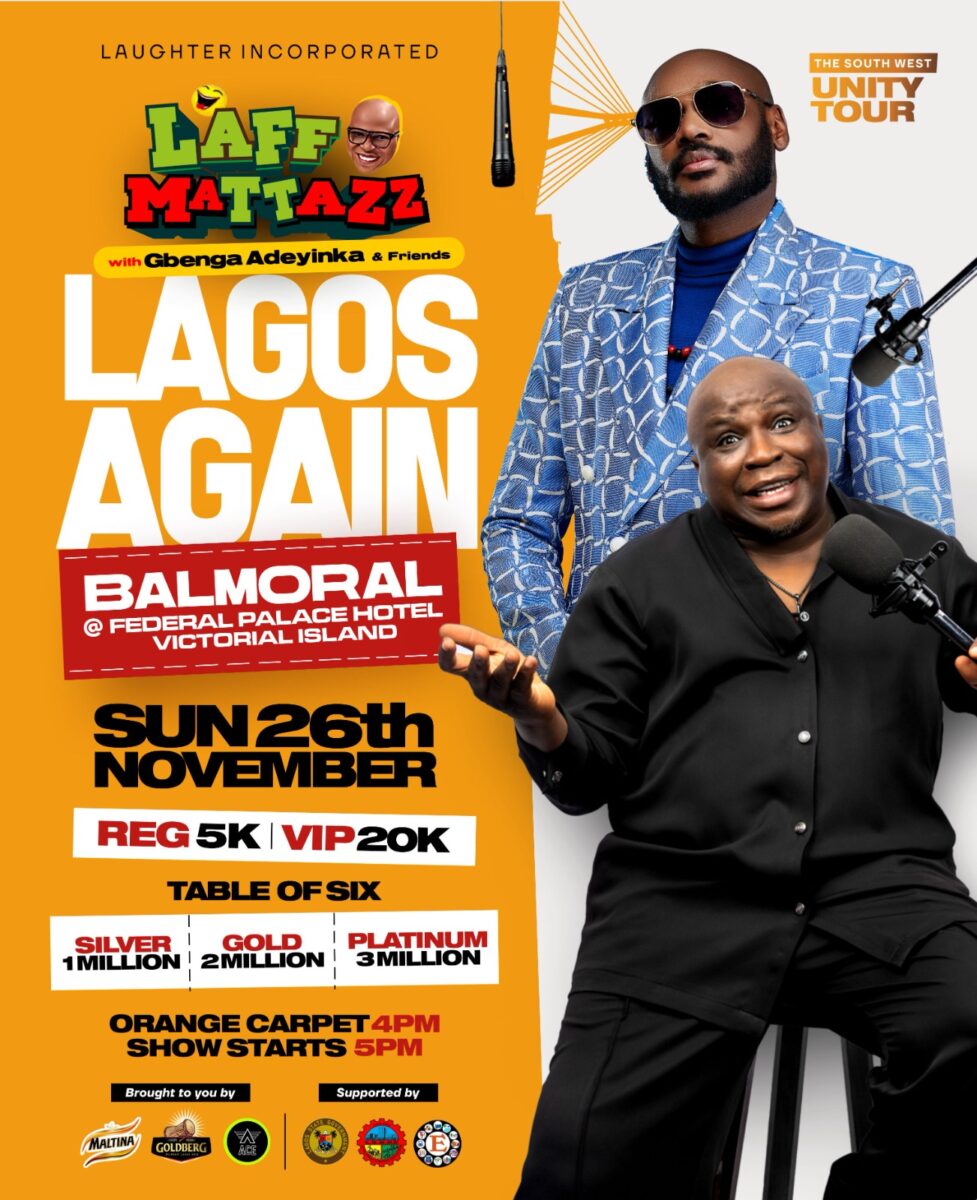 Gbenga Adeyinka D’1st, Alibaba, 2Baba, Omobaba No.1, Others To Storm Lagos For Laffmattazz “Lagos Again”