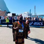 Inspirational:  How Cameroonian Internally Displaced Persons made Afowiri Fondzenyuy’s Sydney Marathon Toghu Outfit