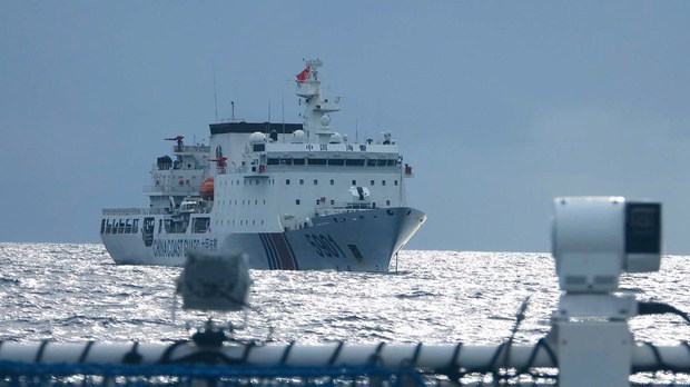 China’s ‘Monster’ Ship Shadows Philippine Vessel at Disputed Shoal