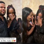 Asa Asika Proposes to Girlfriend Leona Adesanya in a Romantic and Intimate Ceremony