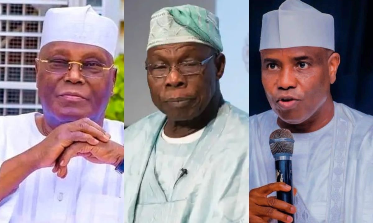 Breaking: Atiku, Obasanjo, Tambuwal, and others meet behind closed doors in Abeokuta