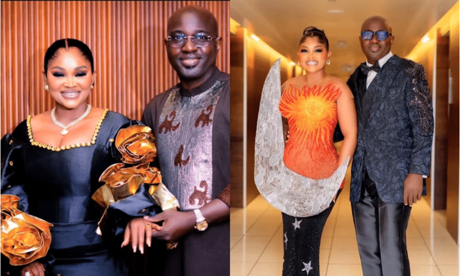 Mercy Aigbe & Kazim Adeoti