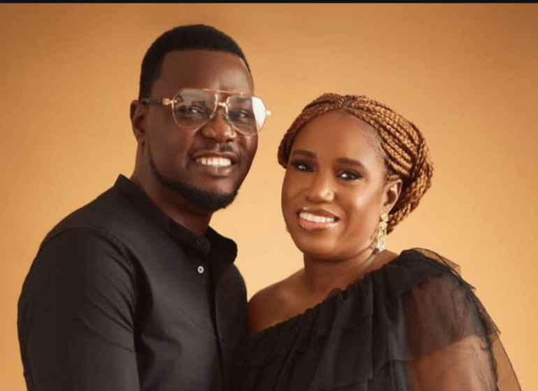 Tosin Martins and wife