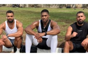 Anthony Joshua and his late friend's