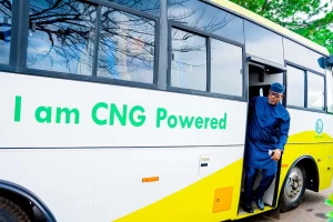 CNG-powered buses