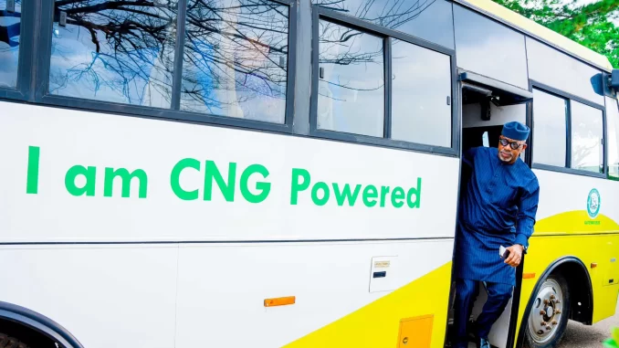 CNG-powered buses