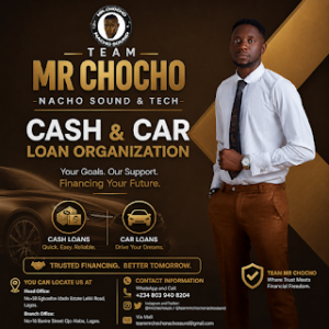 Mr Chocho Nacho Sound & Tech Cash and Car Loan organization