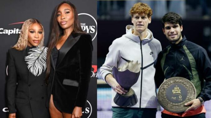 Jannik Sinner and Carlos Alcaraz are reportedly set to feature alongside Serena and Venus Williams